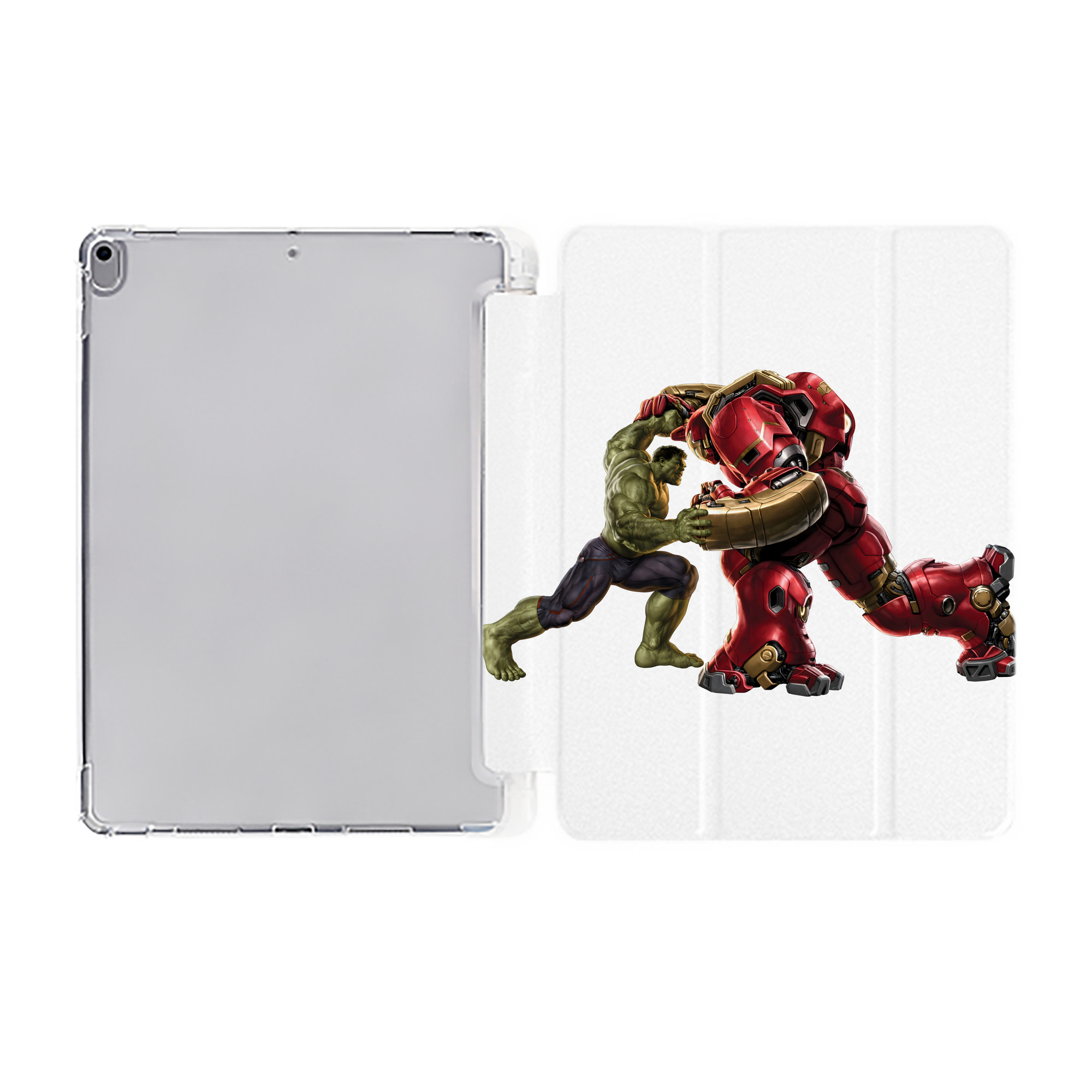 （画像用） アベンジャーズ The Avengers IPad ケース ペン収納付き 三つ折りスタンド PUレザー×シリコン 対応機種9.5/10.5/10.9インチ